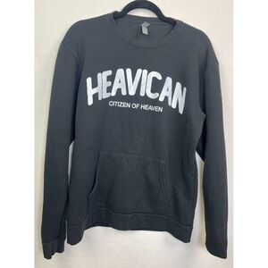 Heavican‎ Black Sweatshirt Pockets Citize of Heaven Streetwear Medium Next Level